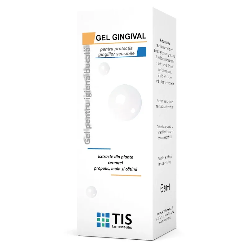 Gel gingival Tisodent pentru protectia gingiilor sensibile, 50 ml, Tis Farmaceutic Tis Famaceutic — preț și oferte