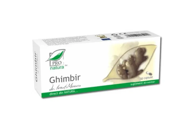 Ghimbir, 30 capsule, Pro Natura — preț și oferte