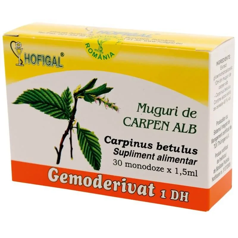 Muguri de Carpen alb Gemoderivat, 30 monozode, Hofigal — preț și oferte