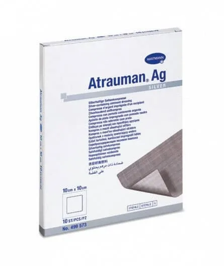 Pansament Atrauman Ag (499573), 10x10 cm, 10 bucăți, Hartmann — preț și oferte