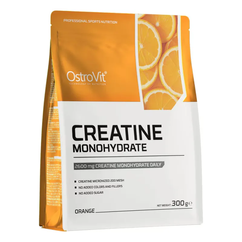 Creatina monohidrata cu aroma de portocale, 300 g, OstroVit — preț și oferte