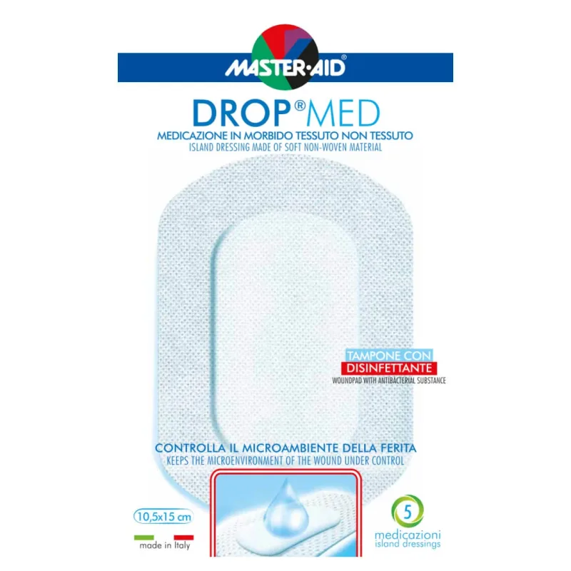 Pansament postoperator Drop Med 10,5x15 cm, 5 bucati, Pietrasanta Pharma — preț și oferte