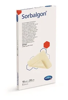 Pansament Sorbalgon (999589), 10x20 cm, 5 bucăți, Hartmann — preț și oferte