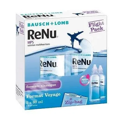 Picaturi pentru dezinfectarea lentilelor de contact Renu MultiPlus, 2x60 ml, Bausch Lomb — preț și oferte
