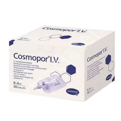 Plasture steril pentru fixarea branulelor Cosmopor I.V. (900805), 8x6, Hartman HARTMANN — preț și oferte