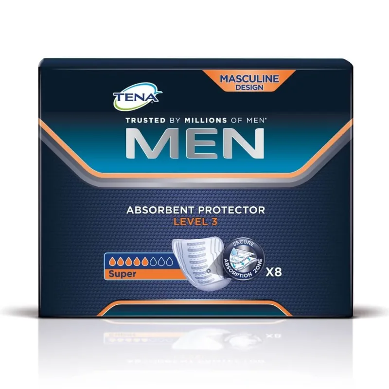 Protectie absorbanta Men Super Level 3 (750856), 8 bucati, Tena — preț și oferte