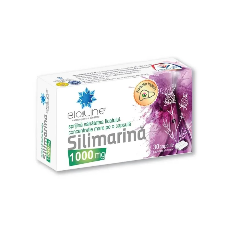 Silimarina 1000 mg, 30 capsule, Helcor — preț și oferte