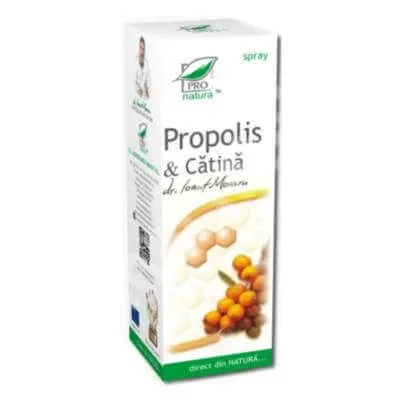 Spray cu Propolis si Catina, 100 ml, Pro Natura — preț și oferte