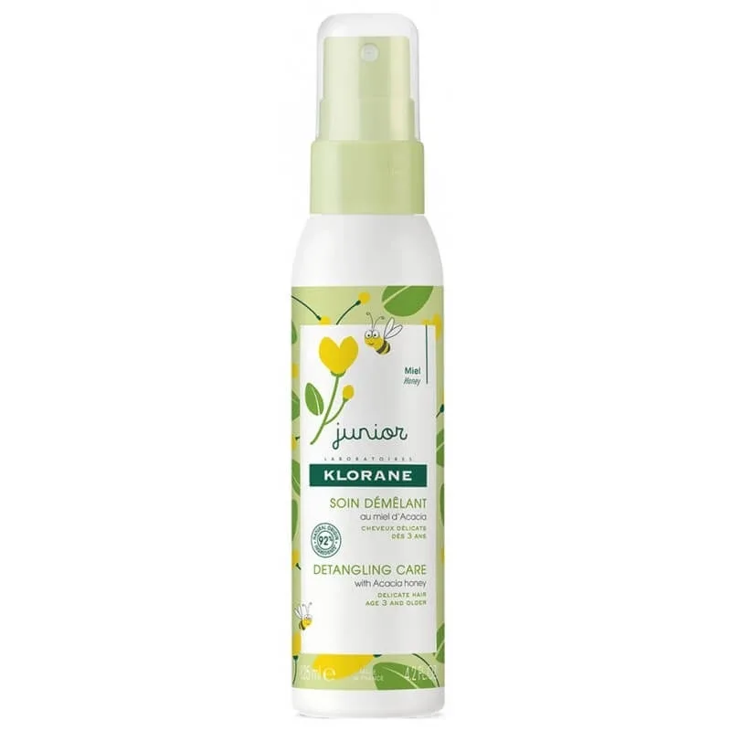 Spray fara clatire pentru descurcarea parului cu miros de miere de salcam, 125 ml, Klorane Junior — preț și oferte