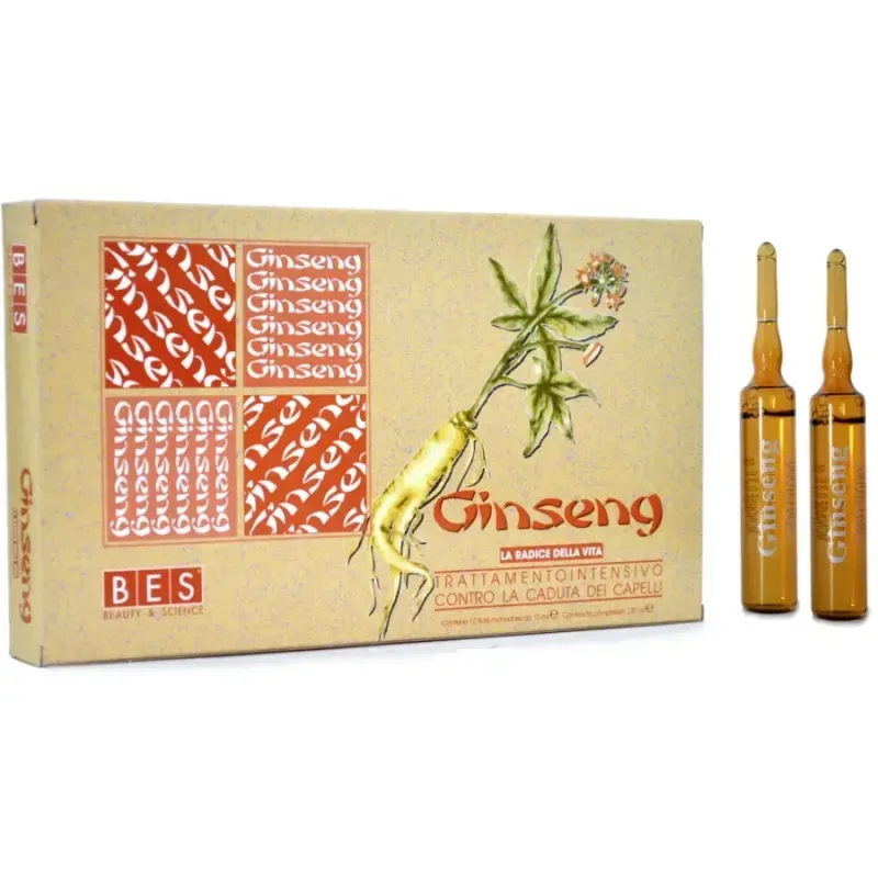 Tratament contra căderii părului Ginseng, 12 fiole, Bes Beauty & Science — preț și oferte