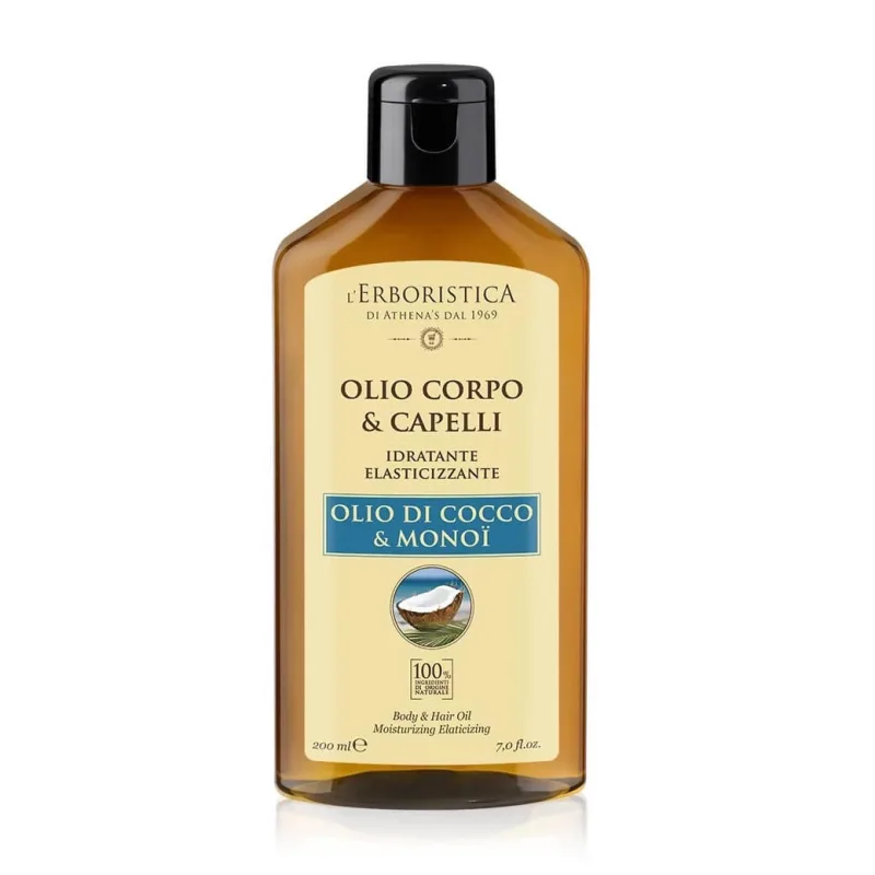 Ulei cocos și monoi pentru corp și par, 200 ml, L'Erboristica — preț și oferte
