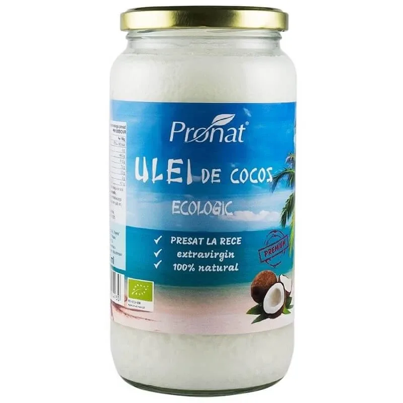 Ulei de cocos BIO extravirgin, 1000 ml, Pronat — preț și oferte