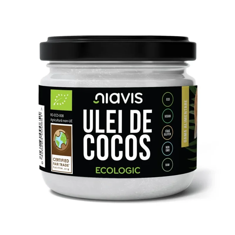 Ulei de cocos extra virgin ecologic/bio, 200g, Niavis — preț și oferte