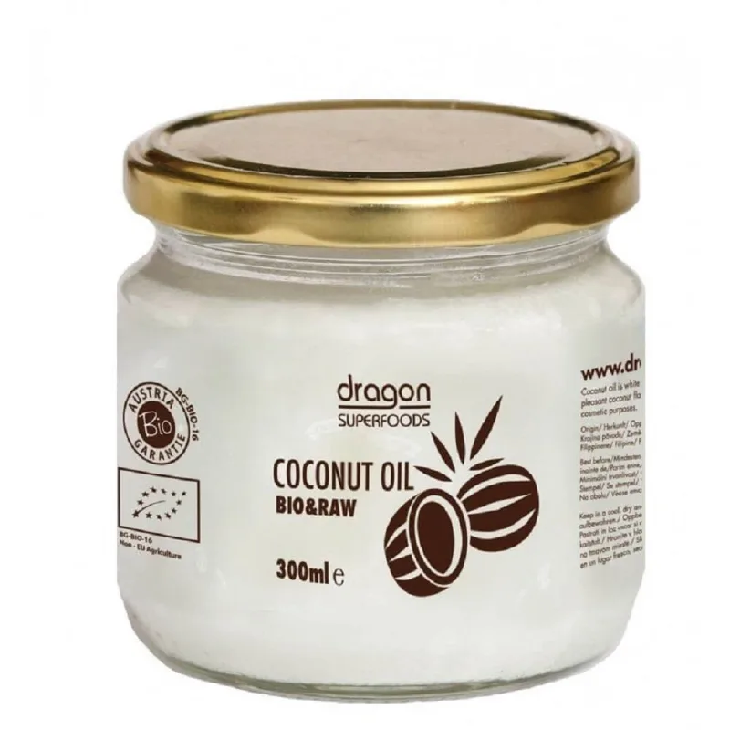 Ulei de cocos virgin bio, 300 ml, Dragon Superfoods — preț și oferte