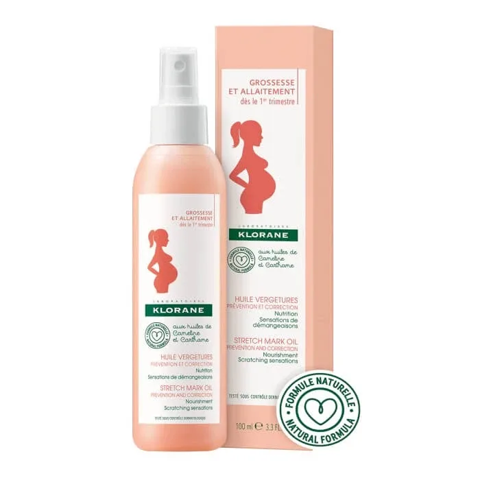 Ulei pentru prevenirea vergeturilor, 200 ml, Klorane Mum — preț și oferte