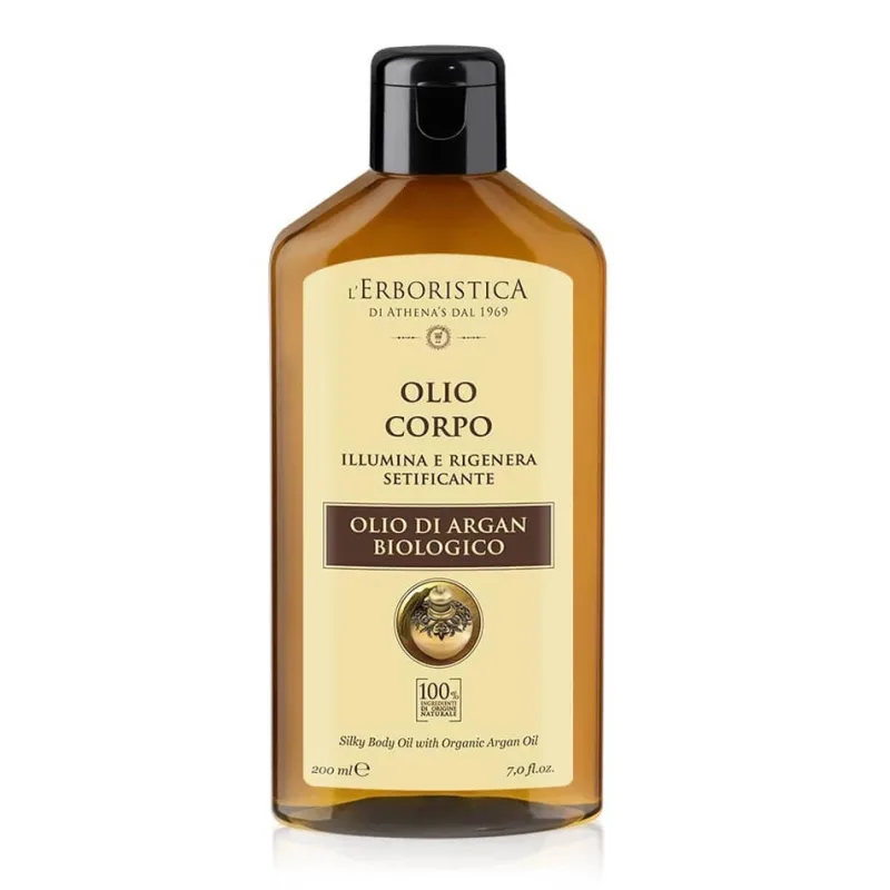Ulei regenerant pentru corp cu ulei de argan, semințe de in și migdale dulci, 200 ml, L'Erboristica — preț și oferte