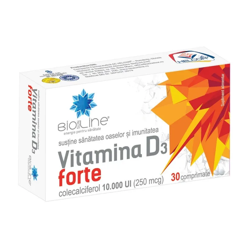 Vitamina D3 Forte, 30 comprimate, Helcor — preț și oferte