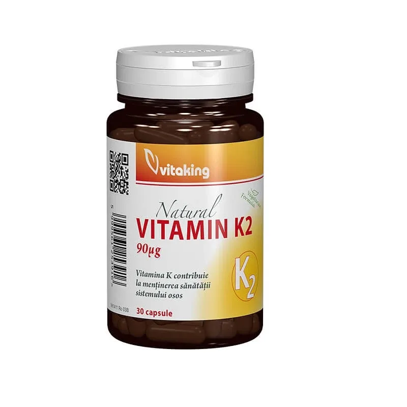 Vitamina K2 90mcg, 30 capsule vegetale, VitaKing — preț și oferte