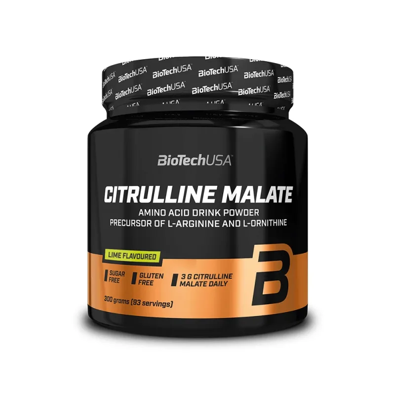 Citruline Malate cu aroma de lime, 300 grame, BioTech USA — preț și oferte