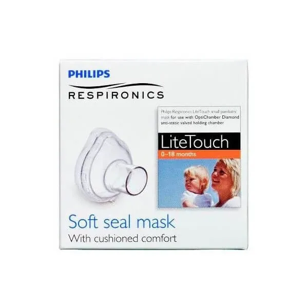 Masca mica LiteTouch Respironics Optichamber, 0 - 18 luni, Philips — preț și oferte