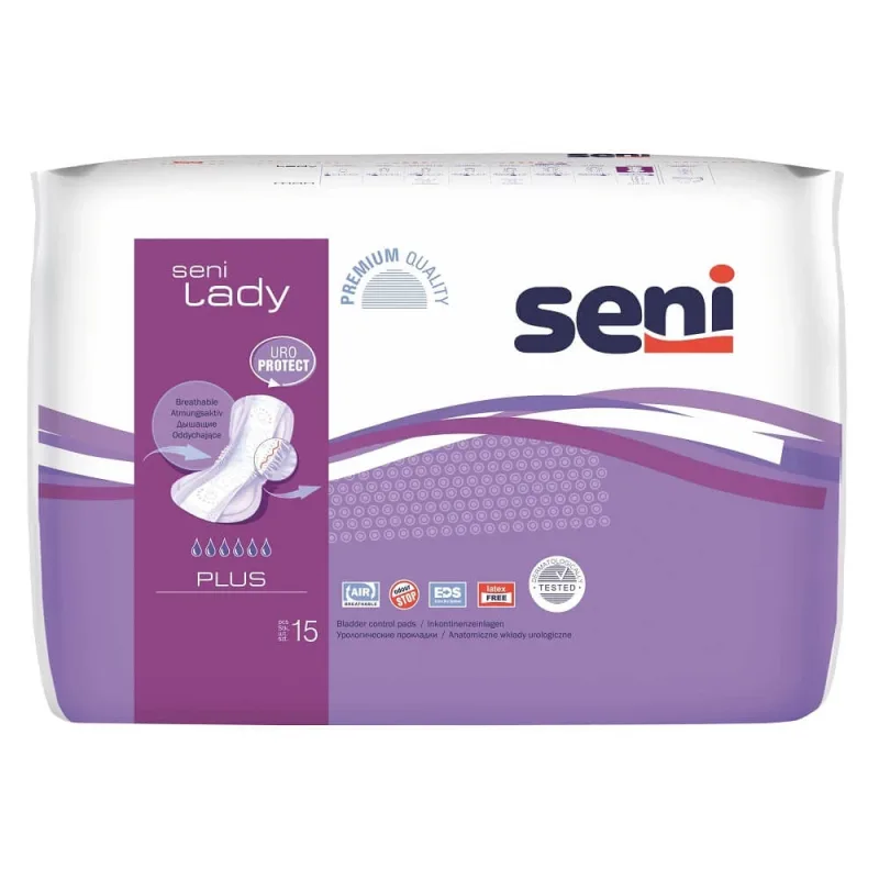 Absorbante urologice Plus, 15 bucati, Seni — preț și oferte