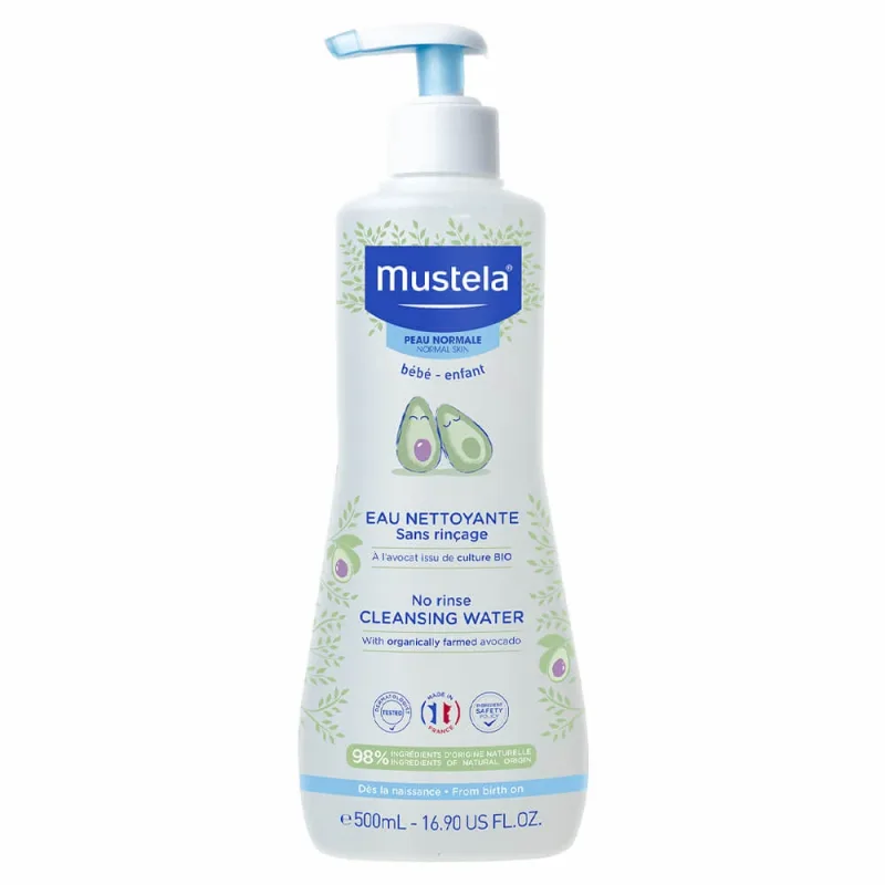 Apa de curatare fara clatire, pentru piele normala, 500 ml, Mustela — preț și oferte