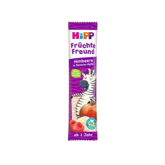 Baton cu mar, banana si zmeura Fruit Friend, 23 gr, Hipp — preț și oferte