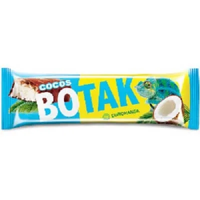 Baton de cocos in ciocolata cu lapte, 40 g, Botak Eurohansa — preț și oferte