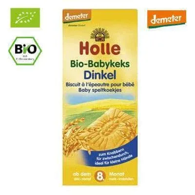 Biscuiti Eco din grau spelt, +8 luni, 150 g, Holle Baby Food — preț și oferte