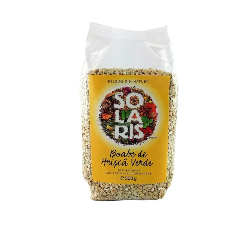 Boabe de hrisca verde, 500 gr, Solaris — preț și oferte