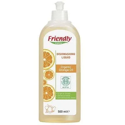 Detergent de vase cu portocale, 500 ml, Friendly Organic — preț și oferte