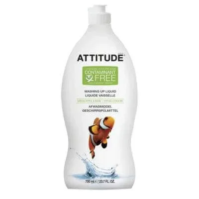 Detergent lichid pentru vase cu mar verde si busuioc, 700 ml, Attitude — preț și oferte