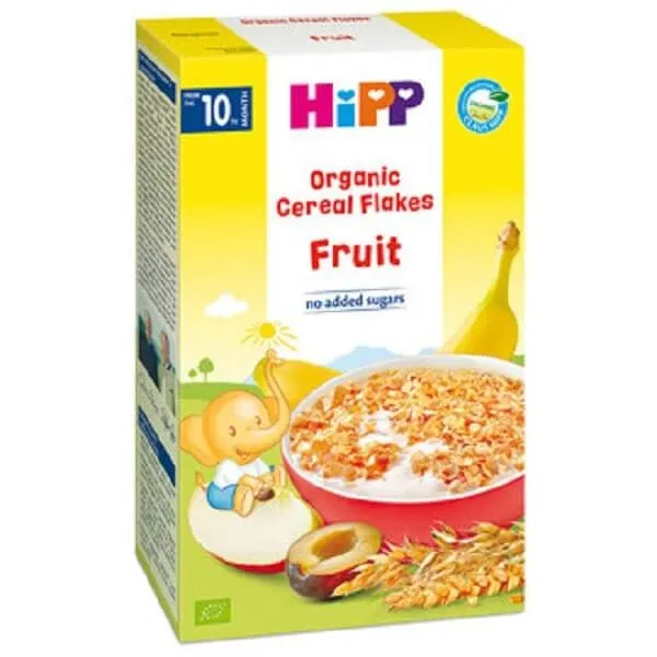 Fulgi de cereale ecologice cu fructe, +10 luni, 200 g, Hipp — preț și oferte