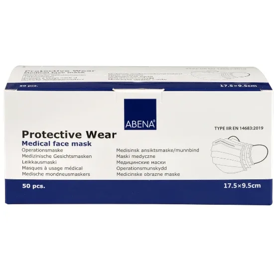 Masca medicala de protectie in 3 straturi, 50buc, Abena — preț și oferte