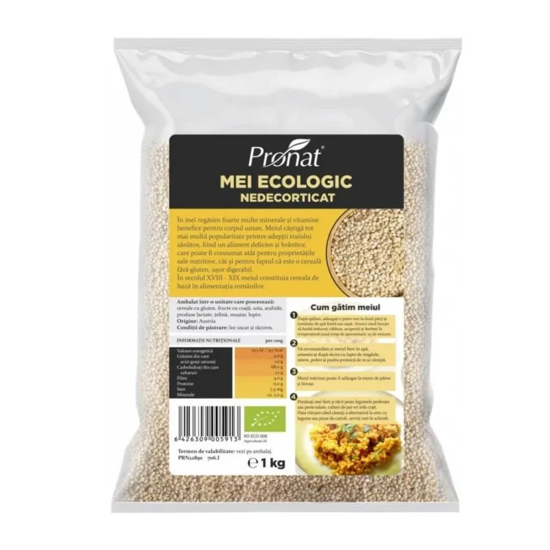 Mei decorticat Bio, 1kg, Pronat — preț și oferte