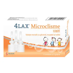4 Lax Microclisme Copii, 6 unidoze – Solacium