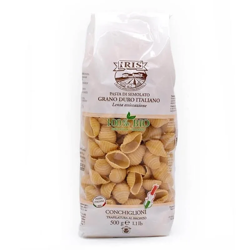 Paste scoici din grau dur semi-integral, 500 gr, Iris — preț și oferte