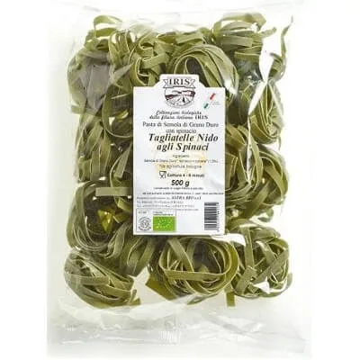 Paste Tagliatele din grau dur si spanac Bio, 500 gr, Iris Bio — preț și oferte
