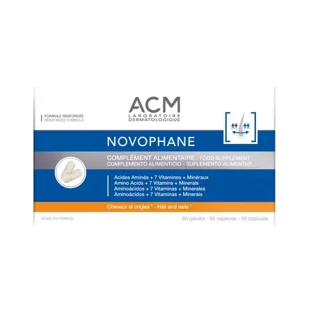 Capsule pentru par si unghii Novophane, 60 capsule, ACM ACM LABORATOIRE — preț și oferte