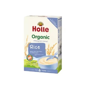 Piure Bio din orez fara lapte, fara gluten, +6 luni, 250 g, Holle Baby Food