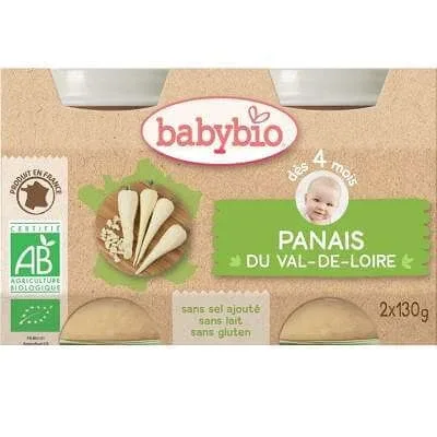 Piure Bio din pastarnac, +4luni, 2X130g, BabyBio — preț și oferte