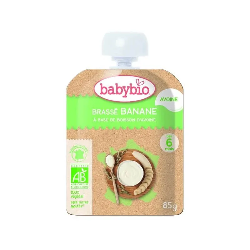 Piure Eco cu ovaz si banane, 85 gr, BabyBio — preț și oferte