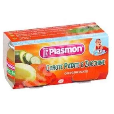 Piure Omogenizat din cartofi si dovlecei, +4 luni, 2x 80g, Plasmon — preț și oferte