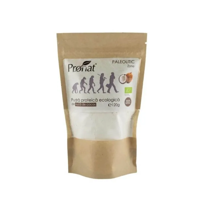 Pudra proteica din nuca de cocos, 120gr, Pronat — preț și oferte