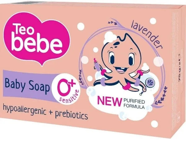 Săpun cu lavandă și vitamina E, 75 g, Teo Bebe — preț și oferte
