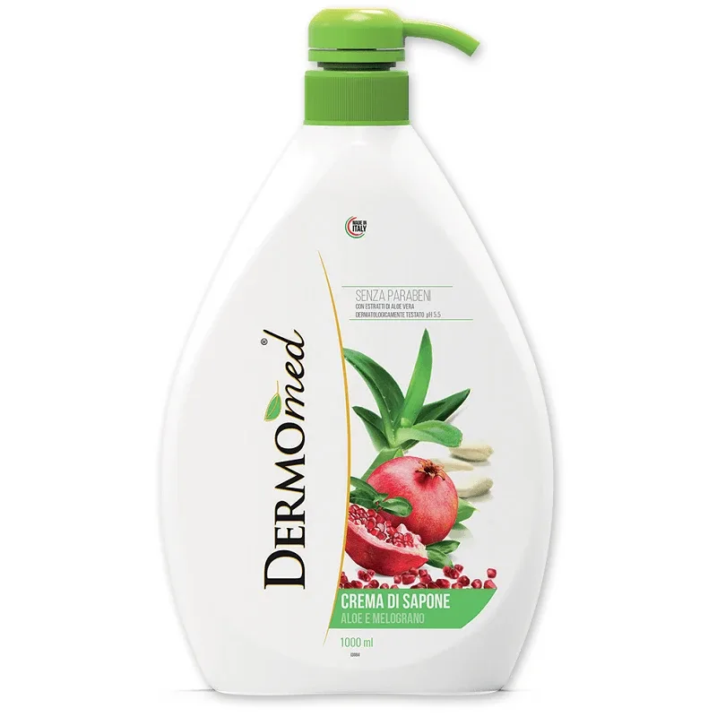 Sapun lichid cu pompa Aloe si Rodie, 1000 ml, Dermomed — preț și oferte