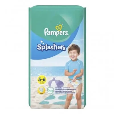 Scutece pentru baie Splashers Nr. 5, 14+ kg, 10 bucati, Pampers — preț și oferte