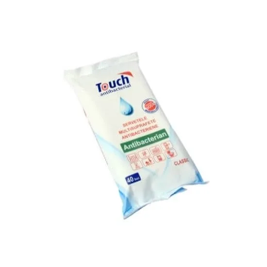 Servetele antibacteriene multisuprafete, 40 bucati, Touch — preț și oferte