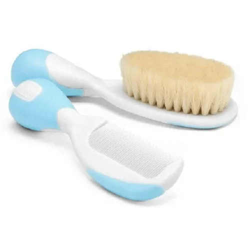 Set perie si pieptan par natural, blue, Chicco — preț și oferte