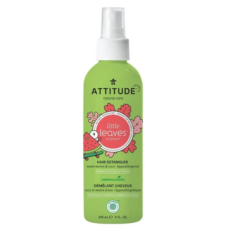 Solutie pentru descalcirea parului cu pepene si cocos, BabyLeaves, 240 ml, Attitude — preț și oferte